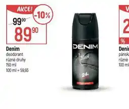 Globus Denim deodorant nabídka