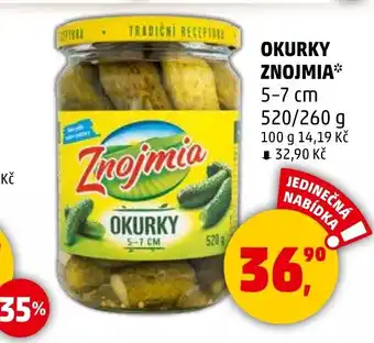 Penny Market OKURKY ZNOJMIA nabídka