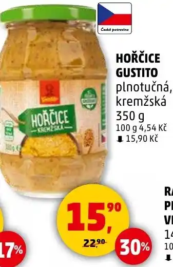 Penny Market HOŘČICE GUSTITO nabídka