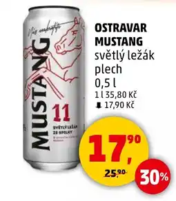 Penny Market OSTRAVAR MUSTANG světlý ležák nabídka