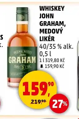 Penny Market WHISKEY JOHN GRAHAM, MEDOVÝ LIKÉR nabídka