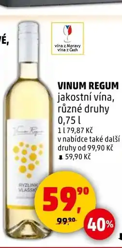 Penny Market VINUM REGUM nabídka