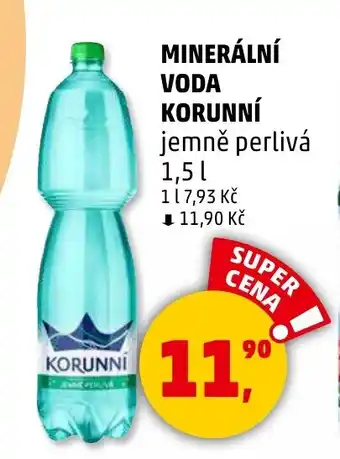 Penny Market MINERÁLNÍ VODA KORUNNÍ nabídka