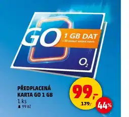 Penny Market PŘEDPLACENÁ KARTA GO 1 GB 1 ks nabídka