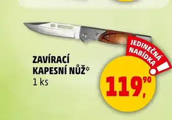 Penny Market ZAVÍRACÍ KAPESNÍ NŮŽ* 1 ks nabídka