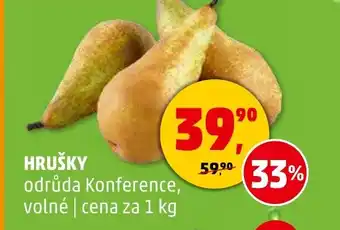 Penny Market HRUŠKY odrůda Konference nabídka