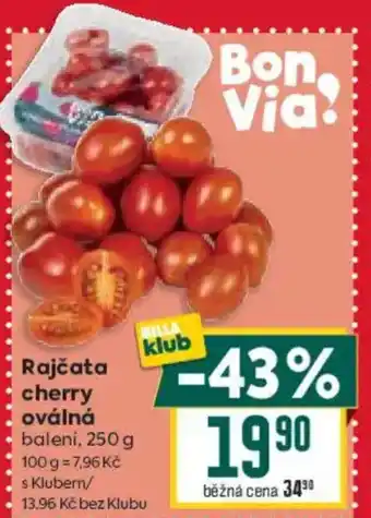 Billa Rajčata cherry oválná balení, nabídka