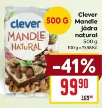 Billa Clever mandle jádra natural nabídka