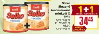 Billa Salko Slazené kondenzované mléko 8% nabídka