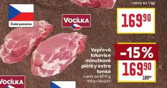 Billa Vepřová krkovice minutkové plátky extra nabídka