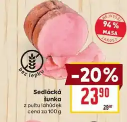 Billa Sedlácká šunka nabídka