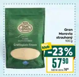 Billa Gran Moravia strouhaný nabídka