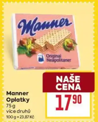 Billa Manner Oplatky nabídka