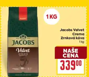 Billa Jacobs Velvet Crema Zrnková káva nabídka