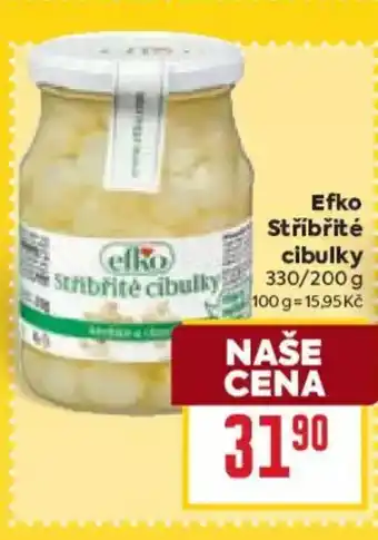 Billa Efko Stříbřité cibulky nabídka