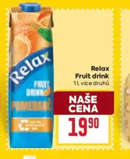 Billa Relax Fruit drink nabídka