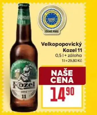 Billa Velkopopovický Kozel 11 nabídka