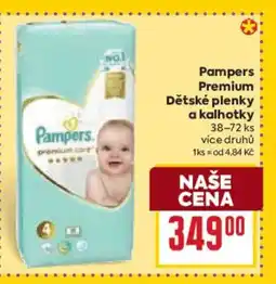 Billa Pampers Premium Dětské plenky a kalhotky nabídka