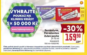 Billa Sensodyne, Paradontax Zubní pasta nabídka