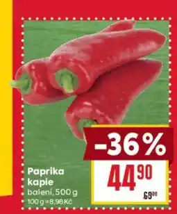 Billa Paprika kapie balení nabídka