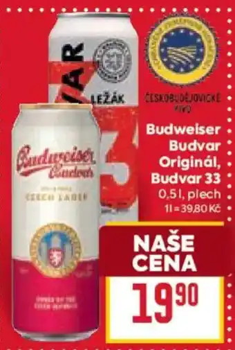 Billa Budvar Originál, Budvar nabídka