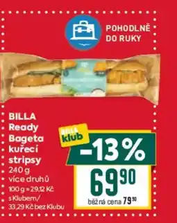 Billa BILLA Ready Bageta kuřecí stripsy nabídka