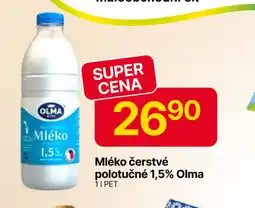 Hruška Mléko čerstvé polotučné 1,5% OLMA nabídka