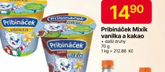 Hruška Pribináček Mixík vanilka a kakao nabídka