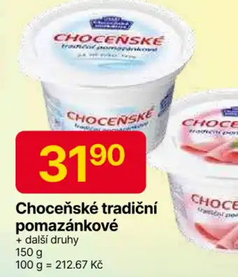 Hruška Choceňské tradiční pomazánkové nabídka