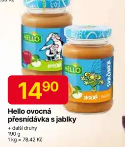 Hruška Hello ovocná přesnídávka s jablky nabídka