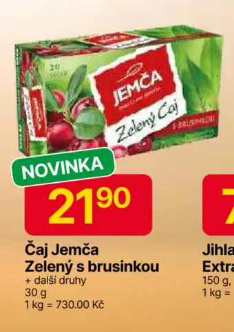 Hruška Čaj Jemča Zelený s brusinkou nabídka