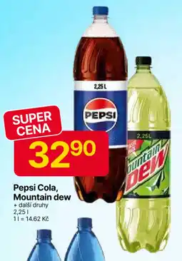 Hruška Pepsi Cola, Mountain dew nabídka