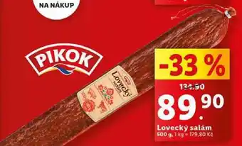 Lidl Lovecký salám, 500 g nabídka