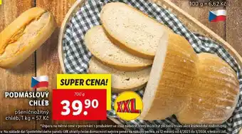 Lidl PODMÁSLOVÝ CHLÉB, 700 g nabídka