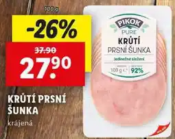 Lidl KRŮTÍ PRSNÍ ŠUNKA, 100 g nabídka