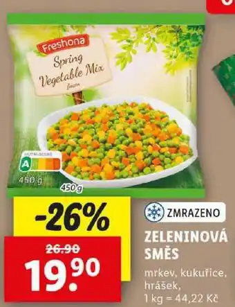 Lidl ZELENINOVÁ SMĚS, 450 g nabídka