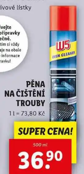 Lidl PĚNA NA ČIŠTĚNÍ TROUBY, 500 ml nabídka