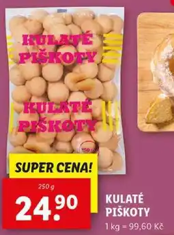 Lidl KULATÉ PIŠKOTY, 250 g nabídka