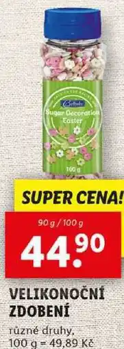 Lidl VELIKONOČNÍ ZDOBENÍ, 90 g/100 g nabídka