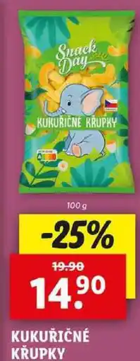 Lidl KUKUŘIČNÉ KŘUPKY, 100 g nabídka