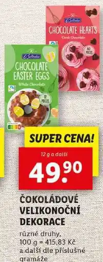 Lidl ČOKOLÁDOVÉ VELIKONOČNÍ DEKORACE, 12 g a další nabídka