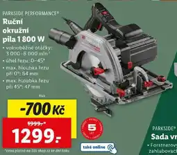 Lidl Ruční okružní pila 1 800 W nabídka