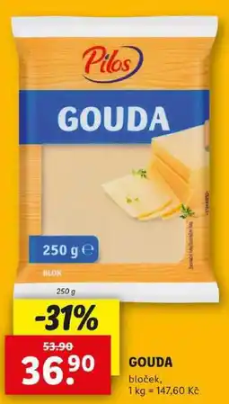 Lidl GOUDA, 250 g nabídka