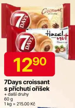 Hruška 7Days croissant s příchutí oříšek nabídka