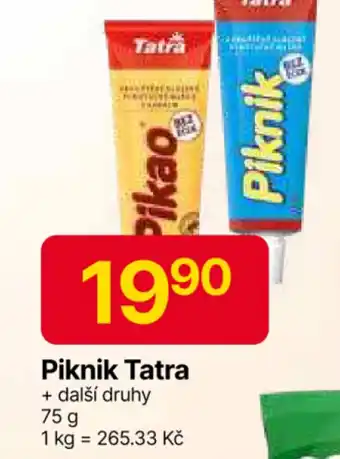 Hruška Piknik Tatra nabídka