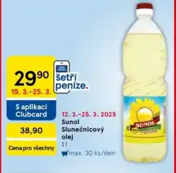 Tesco Sunol Slunečnicový olej nabídka