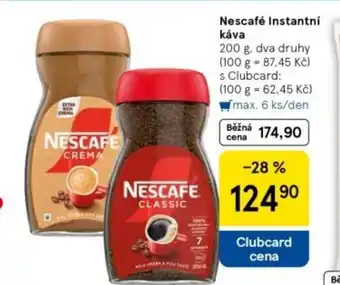 Tesco Nescafé Instantní káva nabídka