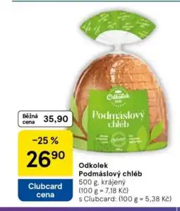 Tesco Odkolek Podmáslový chléb nabídka