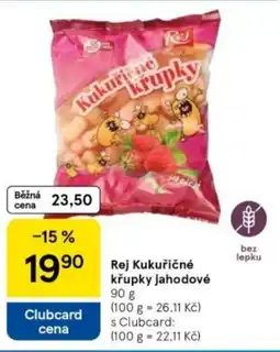 Tesco Rej Kukuřičné křupky jahodové nabídka