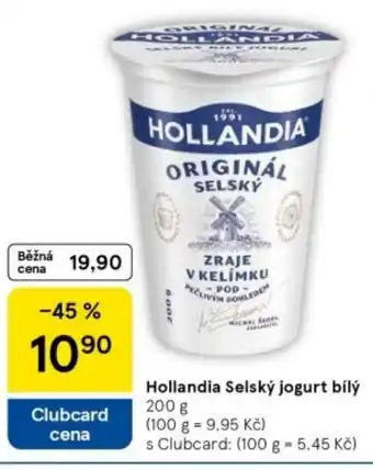 Tesco Hollandia Selský jogurt bílý nabídka